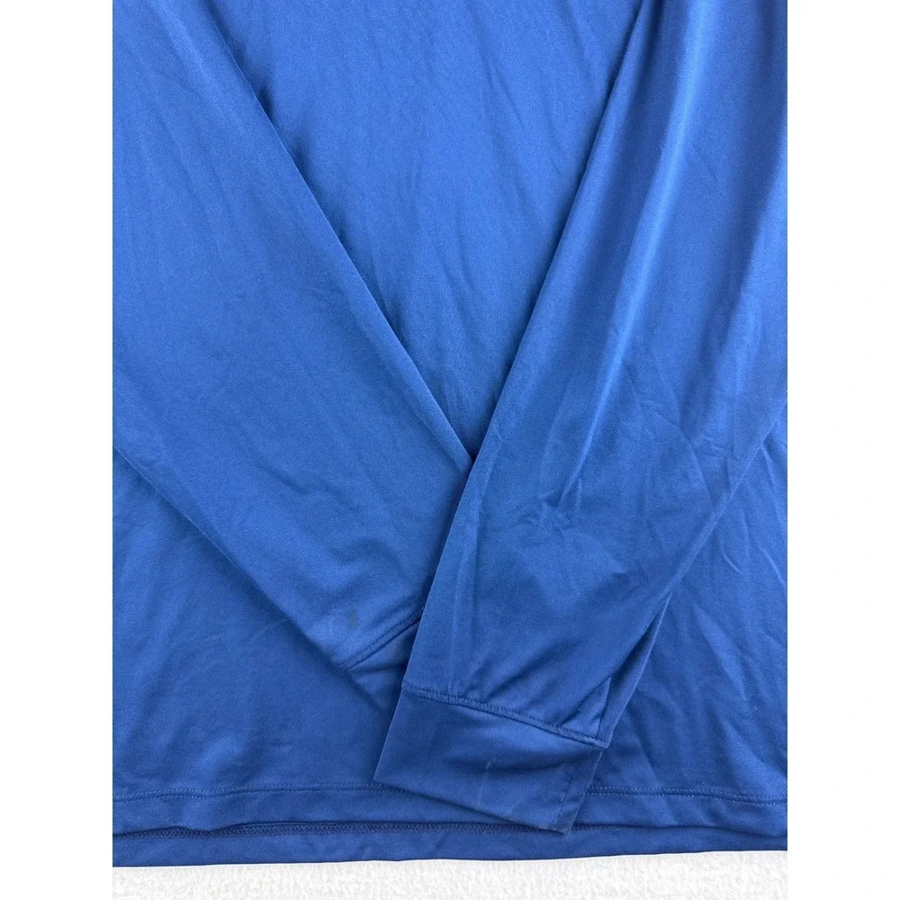 Vineyard Vines Performance Mens‎ Large Blue Long Sleeve Whale Graphic T-Shirt